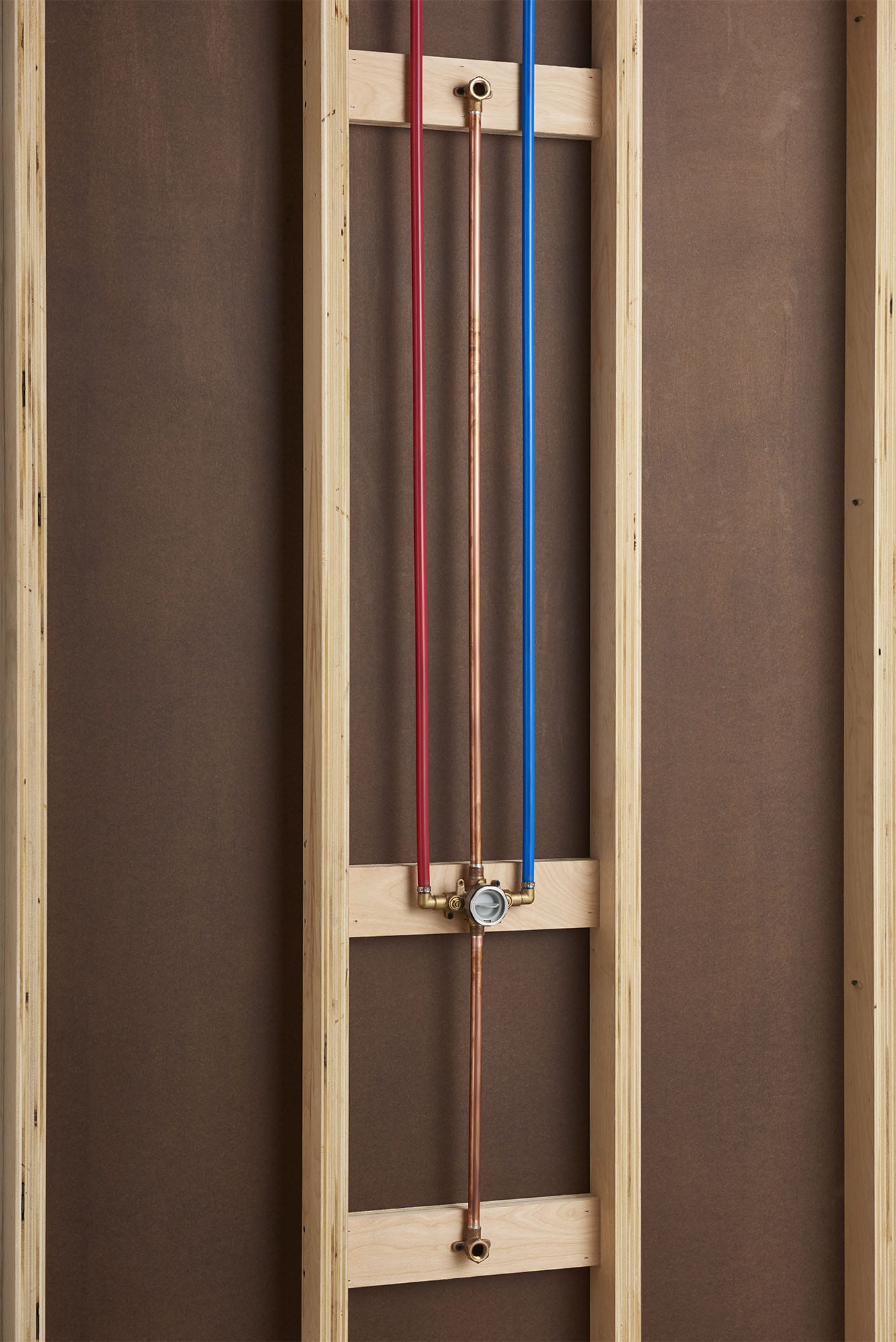 Flash® Shower Rough-In Valve With PEX Inlet Elbows/Universal Outlets With Screwdriver Stops for Crimp Ring System